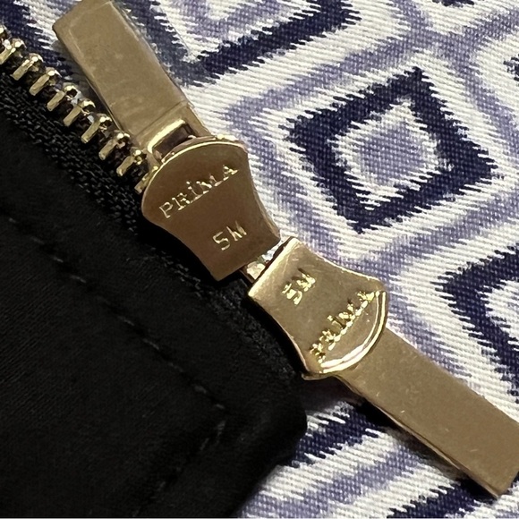 Etcetera Suit Jacket Size 8 Beige Black Dress Casual Cotton Zipper Front EUC - Picture 12 of 14